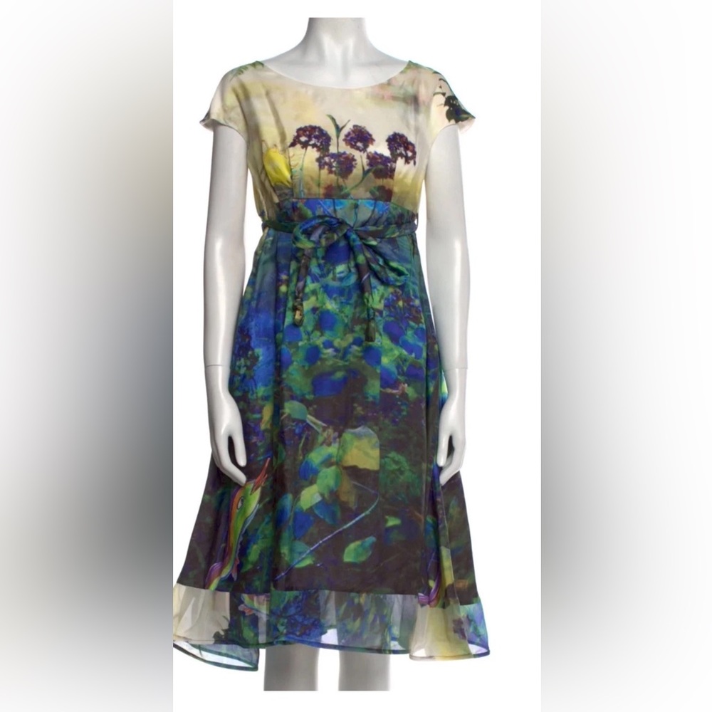 Tsumori Chisato Blue and Green Maxi Dress